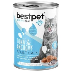 Bestpet Cat Food Tuna & Anchovy In Gravy 400G