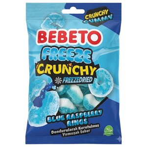 Bebeto Freeze Crunchy Freezedried Blue Raspberry Rings 35G