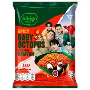 Bibigo Noodles Stir Fried Ramyun Baby Octopus 122G