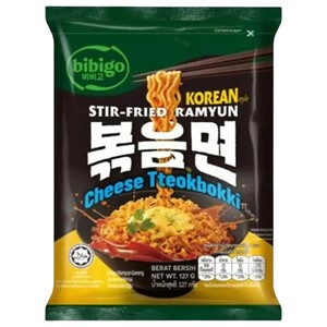 Bibigo Noodles Stir-Fried Ramyun Cheese Tteokbokki 122G