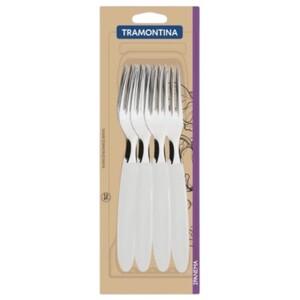 Tramontina White Table Fork 12 Pieces