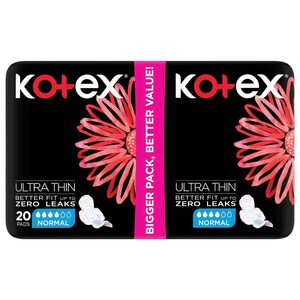 Kotex Ultra Thin Pads Better Fit Normal 20 Pieces