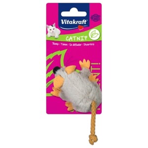 Vitakraft Cat Toy Grey Mouse Rope