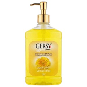 Gersy Antibacterial Face & Hand Wash Lemon Bliss 500Ml