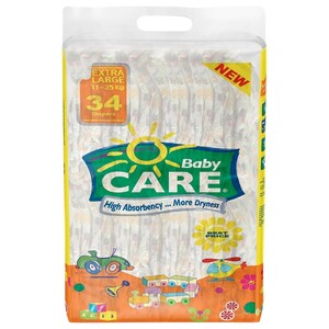 Baby Care Baby Diapers Pants Extra Large 34 Pieces
