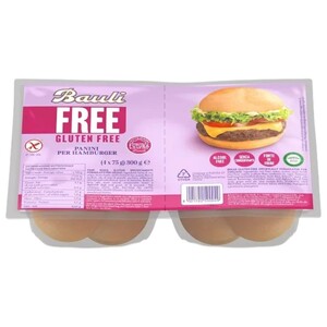 Bauli Panini Per Hamburger Gluten Free 4 Pieces 300G