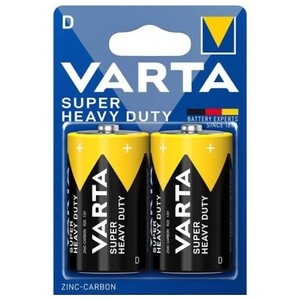 Varta Batteries Super Heavy Duty Size D 2 Pieces