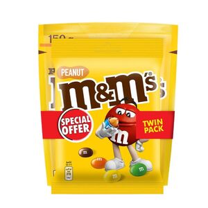 M&M's Chocolate Peanuts Pouch 150 Gr + 82 Gr