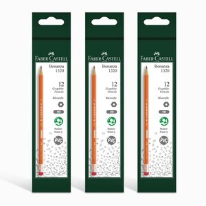 Faber Castell Bonanza Graphite Pencil Hb 12 Pcs X3 Box