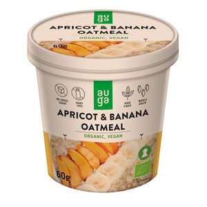 Auga Organic Instant Oatmeal Apricot & Banana 60 Gr