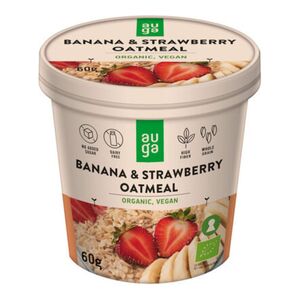 Auga Organic Banana & Strawberry Oatmeal 60 Gr