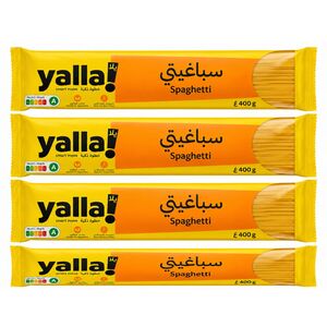 Yalla! Pasta Spaghetti 400 Gr X 4 Pcs