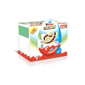 Kinder Egg Creamy With Crispy Rice T4+1 95Gm