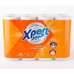 Xpert Kitchen Roll 2 Ply 90 Sheets X 8 Pcs