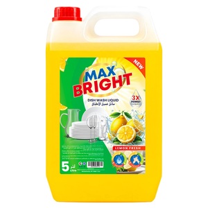 Max Bright Dishwashing Liquid Lemon 5L