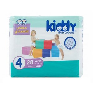 Kiddy Baby Diapers Large 28Pcs