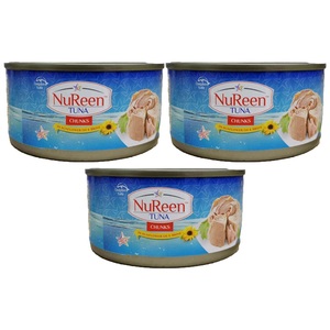 Nureen Tuna Chunk Sunflower Oil 3X170g