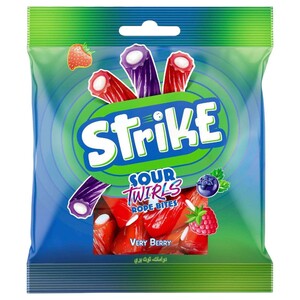 Strike Sour Twirls Very Berry 70G