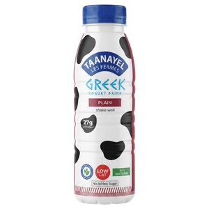 Taanayel Greek Yogurt Drink Plain Lactose Free 330Ml