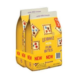 Leibniz Milk Cream Biscuit Bites, 100 Gr Pack Of 2