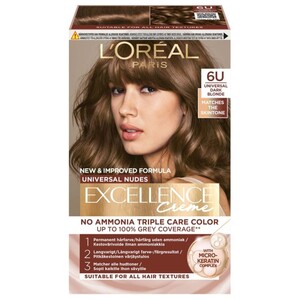L'oreal Excellence Hair Color Cream Universal Dark Blonde 6U