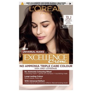 L'oreal Excellence Hair Color Cream Universal Dark Brown 3U