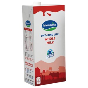Mazaraana Uht Milk Whole 1L