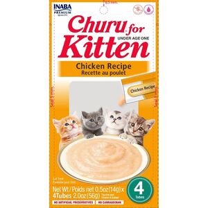Inaba Churu For Kitten Chicken Recipe 14 Gr 4 Tubes 56 Gr