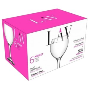 Lav Misket White Wine Glasses 210Ml 6 Pieces