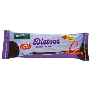 Health Up Dietoos Biscuits Double Cocoa 44G