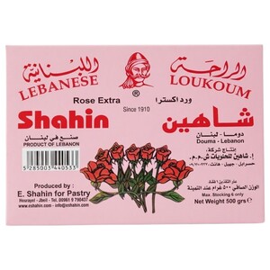 Shahin Lebanese Loukoum Rose Extra 500G