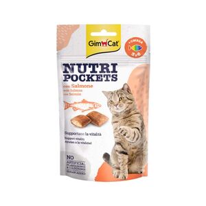 Gimcat Nutri Pockets With Salmon And Omega 3&6 60 Gr