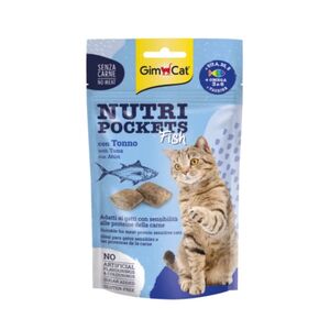 Gimcat Nutri Pockets Fish With Tuna No Meat Ingredients 60 Gr