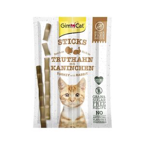 Gimcat Sticks Turkey & Rabbit 4 Pcs 20 Gr