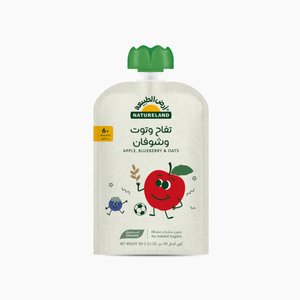 Natureland Apple Bluberry Puree With Oats 100Gm