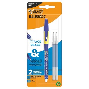 Bic Illusion Erase & Rewrite + 2 Pieces