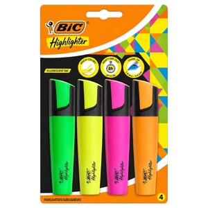 Bic Marking Highlighter Neon 4 Pieces