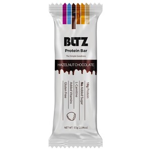 Bltz Protein Bar Hazelnut Chocolate Gluten Free 57G