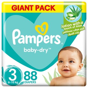Pampers Baby Diaper Size 3 6-10Kg 88 Pieces