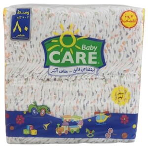 Baby Care Baby Diaper Medium 80 Pieces