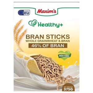 Maxim's Healthy+ Bran Sticks Whole Grainwheat & Bran 375G