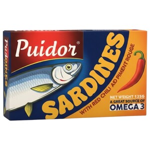 Puidor Sardines With Red Chilli 125G