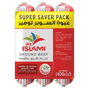 Al Islami Frozen Ground Beef Mince 400G X3
