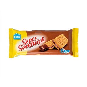 Bono Biscuit Super Sandwich Choco 36G 6Pcs