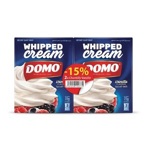 Domo Whipping Cream Vanilla 72G X2 -15%P.Off