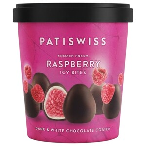 Patiswiss Frozen Icy Bites Raspberry Dark & White Chocolate 130G