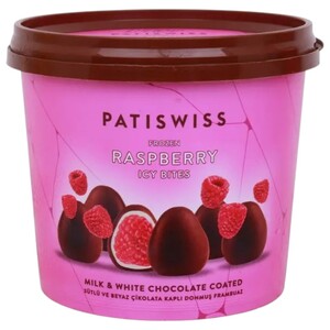 Patiswiss Frozen Icy Bites Raspberry Milk & White Chocolate 130G