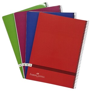 Faber Castell Spiral Notebook A4 Lined 96 Sheets 70G