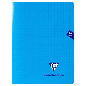 Clairefontaine Mimesys Stapled Notebook Blue 96 Pages 17 X 22Cm 90G