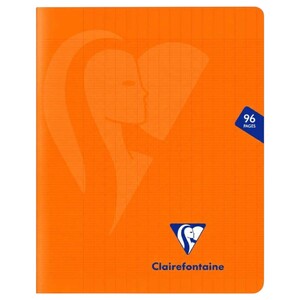 Clairefontaine Mimesys Notebook Orange 96 Pages 17 X 22Cm 90G